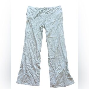 NWOT Light Blue Wide-Leg Pants Rayon/Linen Blend Womens Size XL